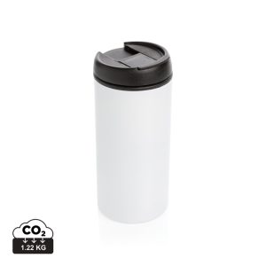 Metro RCS Recycled stainless steel tumbler, white