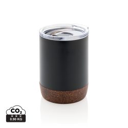 RCS Re-steel cork small vacuum coffee mug, black