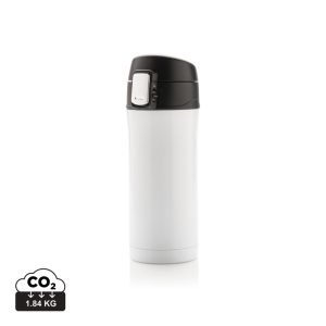 RCS Recycled stainless steel easy lock vacuum mug, white