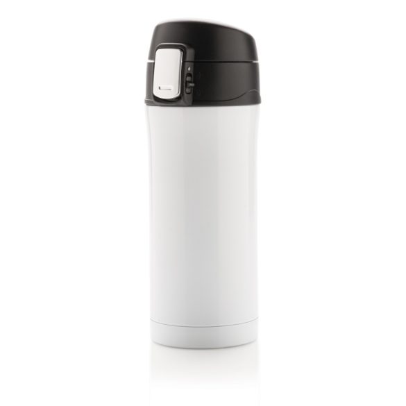 RCS Recycled stainless steel easy lock vacuum mug, white