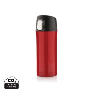 RCS Recycled stainless steel easy lock vacuum mug, red