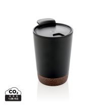 GRS RPP stainless steel cork coffee tumbler, black