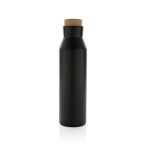   Gaia RCS certified recycled stainless steel vacuum bottle, black