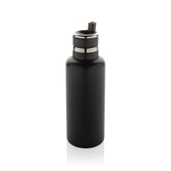   Hydro RCS recycled stainless steel vacuum bottle with spout, black