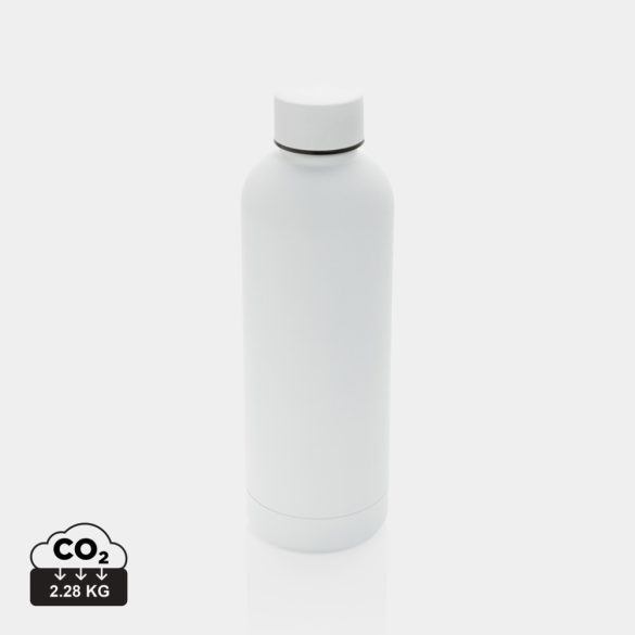 RCS Recycled stainless steel Impact vacuum bottle, white