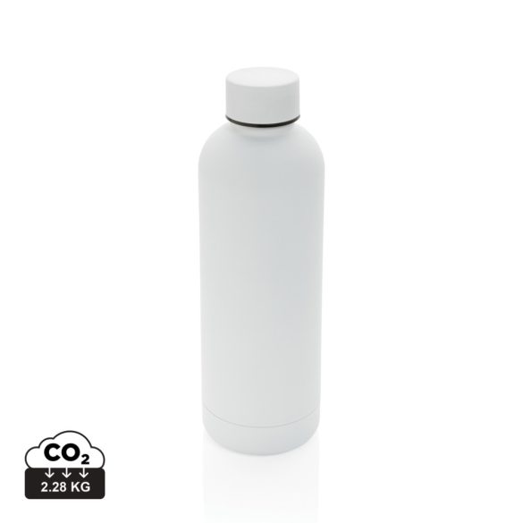 RCS Recycled stainless steel Impact vacuum bottle, white