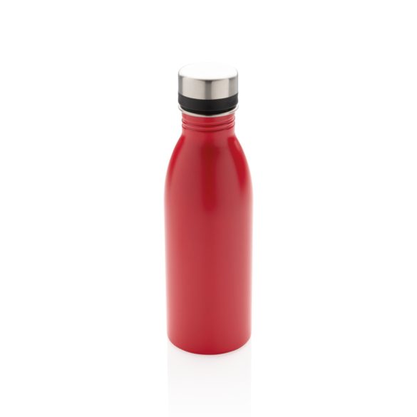 Deluxe stainless steel water bottle, red