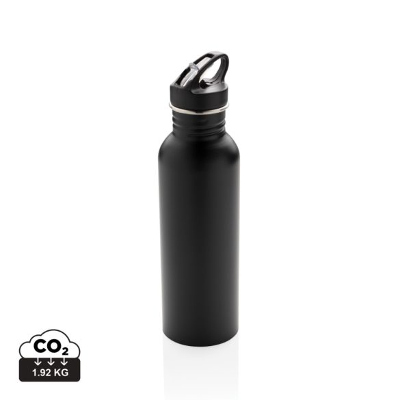 Deluxe stainless steel activity bottle, black