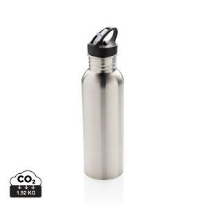 Deluxe stainless steel activity bottle, silver