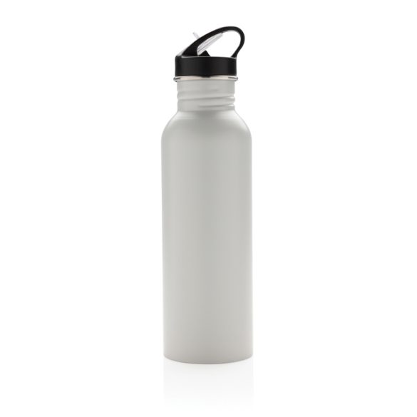 Deluxe stainless steel activity bottle, white