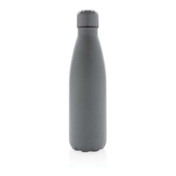 Solid colour vacuum stainless steel bottle, grey