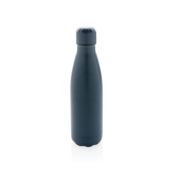 Solid colour vacuum stainless steel bottle, blue