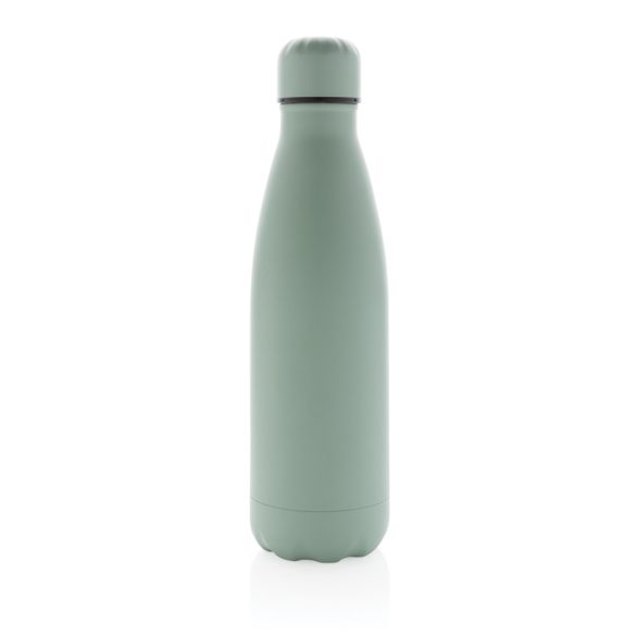 Solid colour vacuum stainless steel bottle, green