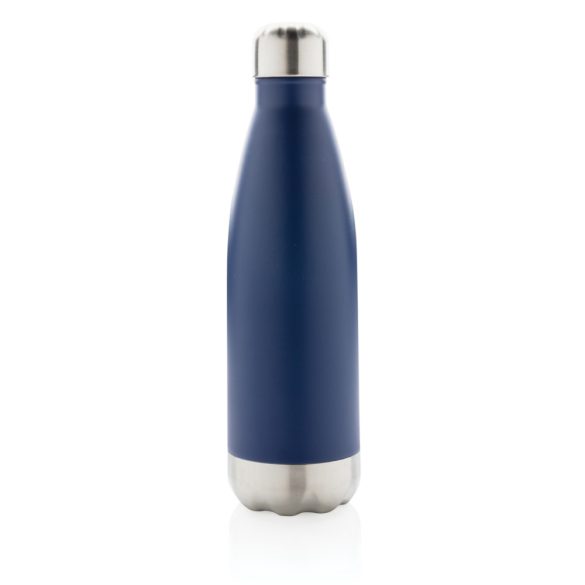 Vacuum insulated stainless steel bottle, blue