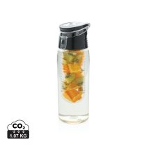 Lockable infuser bottle, transparent