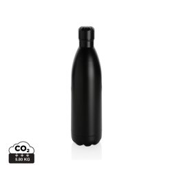 Solid color vacuum stainless steel bottle 1L, black