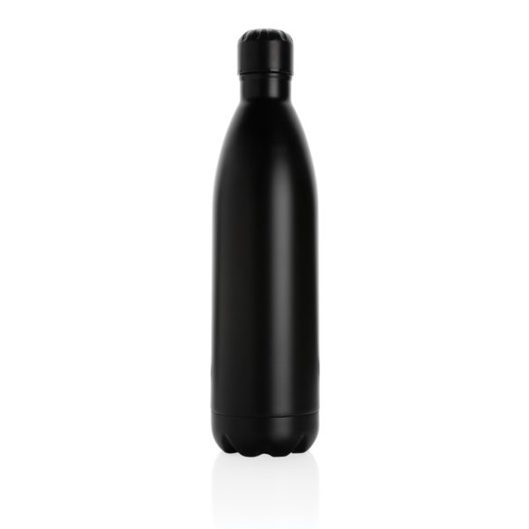 Solid color vacuum stainless steel bottle 1L, black
