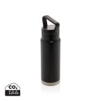 Leakproof vacuum on-the-go bottle with handle, black