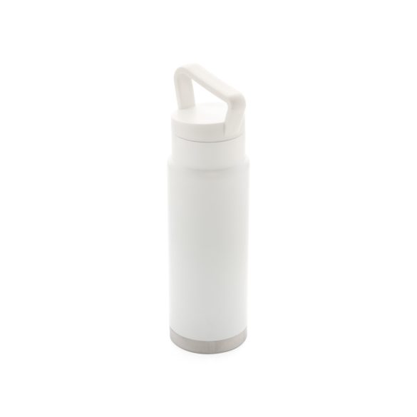 Leakproof vacuum on-the-go bottle with handle, white