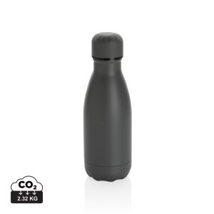 Solid colour vacuum stainless steel bottle 260ml, grey