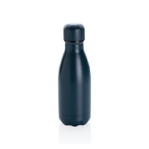 Solid colour vacuum stainless steel bottle 260ml, blue