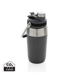   Vacuum stainless steel dual function lid bottle 500ml, anthracite