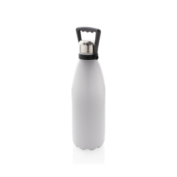 ​Large vacuum stainless steel bottle 1.5L, off white