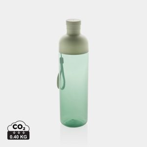 Impact RCS recycled PET leakproof water bottle 600ml, green