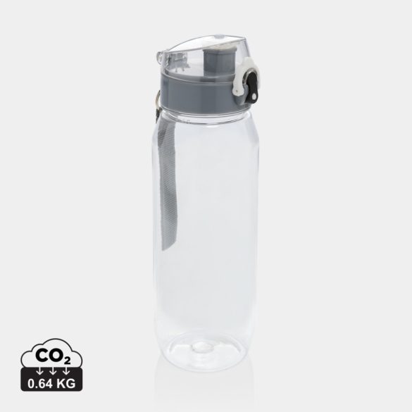 Yide RCS Recycled PET leakproof lockable waterbottle 800ml, transparent