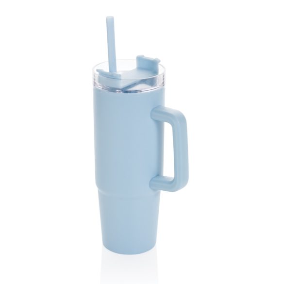 Tana RCS plastic tumbler with handle 900ml, light blue