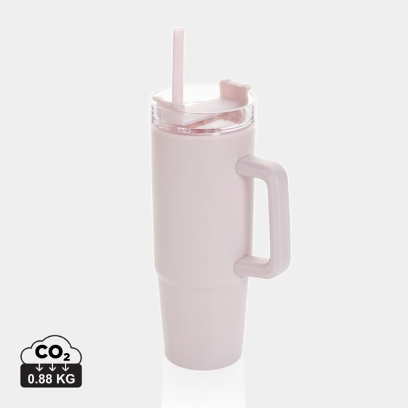 Tana RCS plastic tumbler with handle 900ml, pink