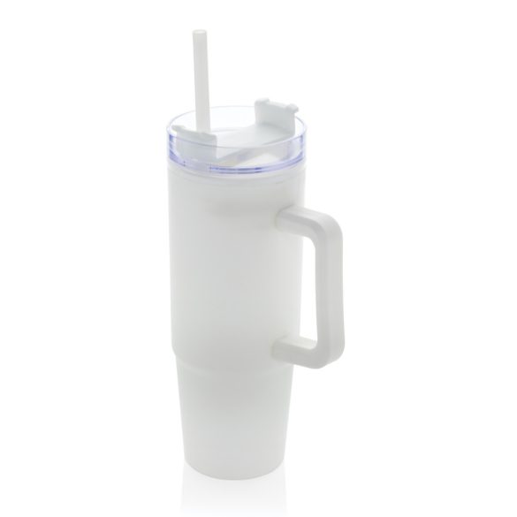 Tana RCS recyled plastic tumbler with handle 900ml, white