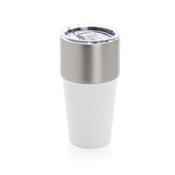 Fluid RCS certified recycled steel tumbler 500ml, white