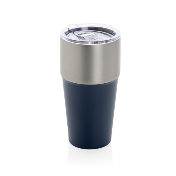 Fluid RCS certified recycled steel tumbler 500ml, navy