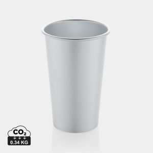 Alo RCS recycled aluminium lightweight cup 450ml, silver