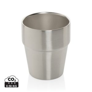 Clark RCS double wall coffee cup 300ML, silver