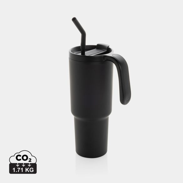 Graphic 360 RCS certified recycled steel tumbler 900ml, black