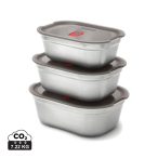 Black+Blum Mealprep Box 3pcs Set Small, Medium, Large, grey