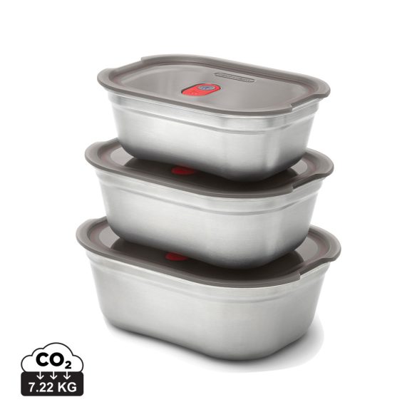 Black+Blum Mealprep Box 3pcs Set Small, Medium, Large, grey