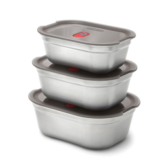 Black+Blum Mealprep Box 3pcs Set Small, Medium, Large, grey