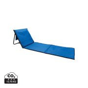 Foldable beach lounge chair, blue