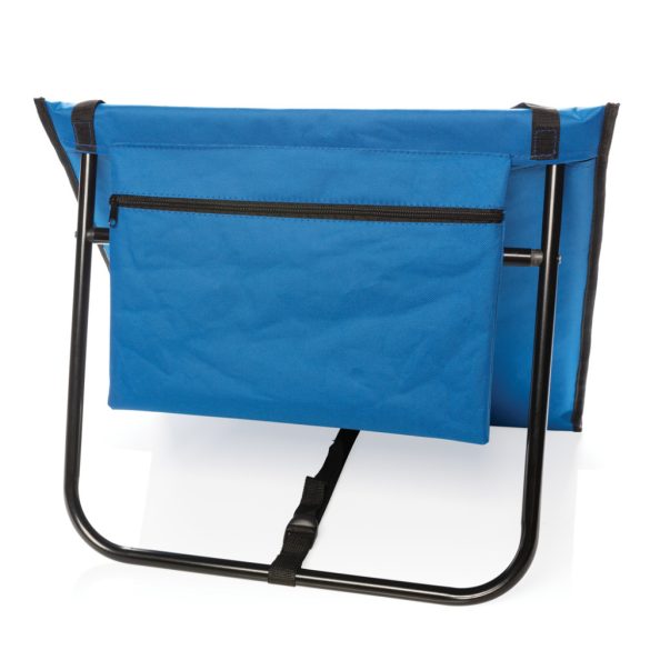 Foldable beach lounge chair, blue