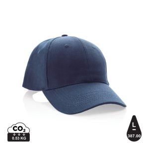 Impact 6 panel 280gr Recycled cotton cap with AWARE™ tracer,