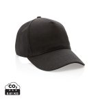  Impact 5panel 280gr Recycled cotton cap with AWARE™ tracer, black