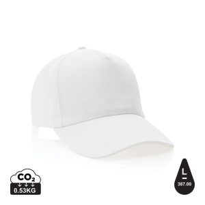 Impact 5panel 280gr Recycled cotton cap with AWARE™ tracer,