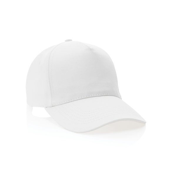 Impact 5panel 280gr Recycled cotton cap with AWARE™ tracer, white