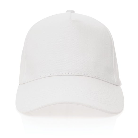Impact 5panel 280gr Recycled cotton cap with AWARE™ tracer, white