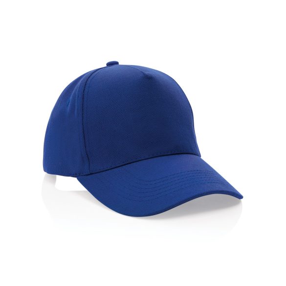 Impact 5panel 280gr Recycled cotton cap with AWARE™ tracer, blue