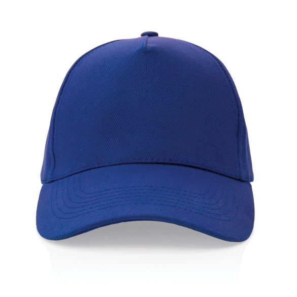 Impact 5panel 280gr Recycled cotton cap with AWARE™ tracer, blue