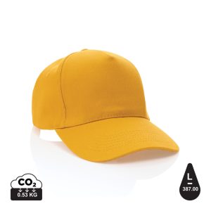 Impact 5panel 280gr Recycled cotton cap with AWARE™ tracer,